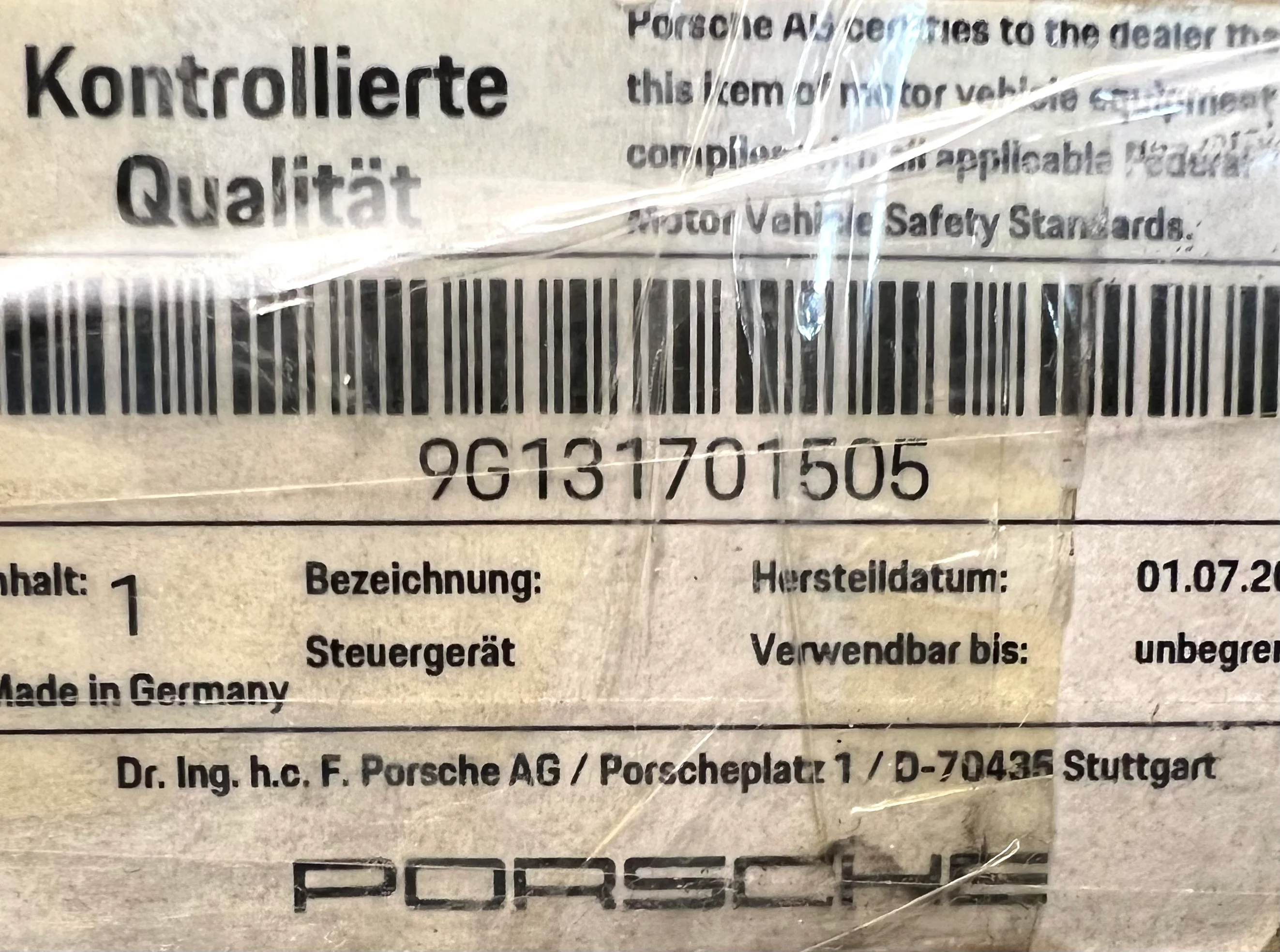 Porsche PDK Transmission Valve Body 9G131701505 - Image 9